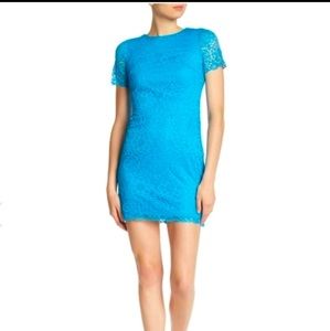 NWT Laundry by Shelli Segal Blue Lace Dress Sz 8